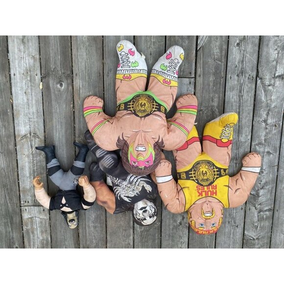 Vintage WWF WWE Wrestling Buddies Bundle - Sting, Hulk hogan Ultimate Warriors - Picture 10 of 10